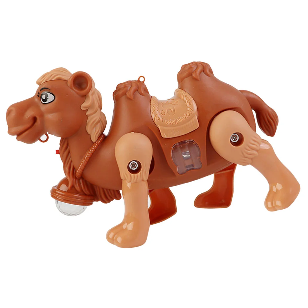 

Leash Walking Toy Electric Camel Shine Animal Desktop Adornment Toddler Electronic Component Decorative