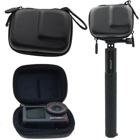 Storage Protective Case Carrying Portable For DJI Action 5 Pro 4 3 Gopro Hero 13 12 11 10 9 EVA Mini Shell Waterproof Shockpoof