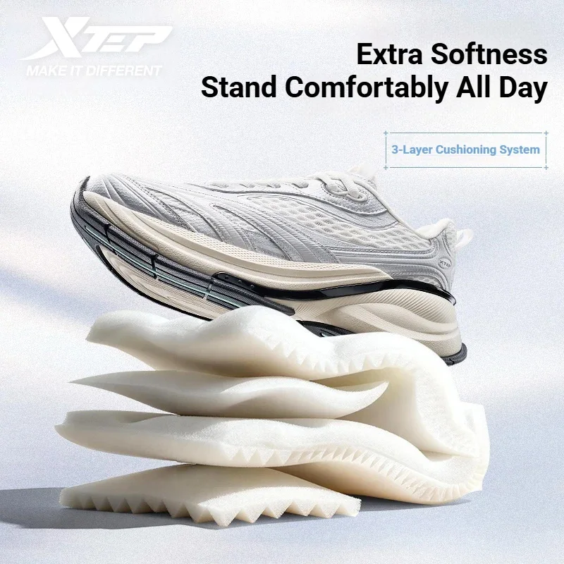 Xtep Basque 3 2026 For Male's Height-Increasing Daily Durability Shoes Wear-Resistant Luxury Retro Causal Shoes 874219320001
