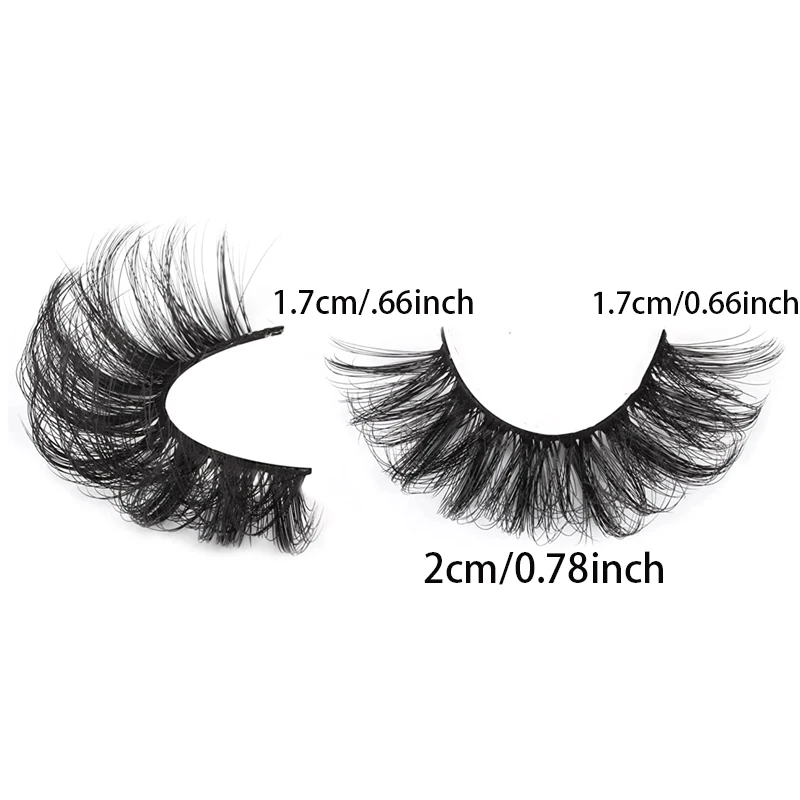 2Boxes/10Pairs Russian Strip Lashes Fluffy Mink Lashes 3D False Eyelashes Russian Volume Eyelashes Fake Eyelash Extension Make