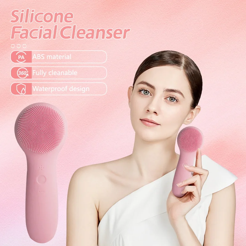 ใหม่ชาร์จซิลิโคนทําความสะอาดผิวหน้าล้างไฟฟ้านําเข้ามินิกันน้ําอัลตราโซนิกทําความสะอาดรูขุมขน