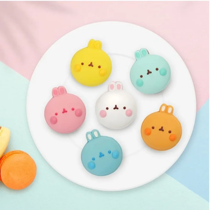 Cute TOMY X Molangs Action Figures Toys Mo-Langs Rabbits Dessert Macarons Series Anime Figures Collectible Dolls Kids Gifts