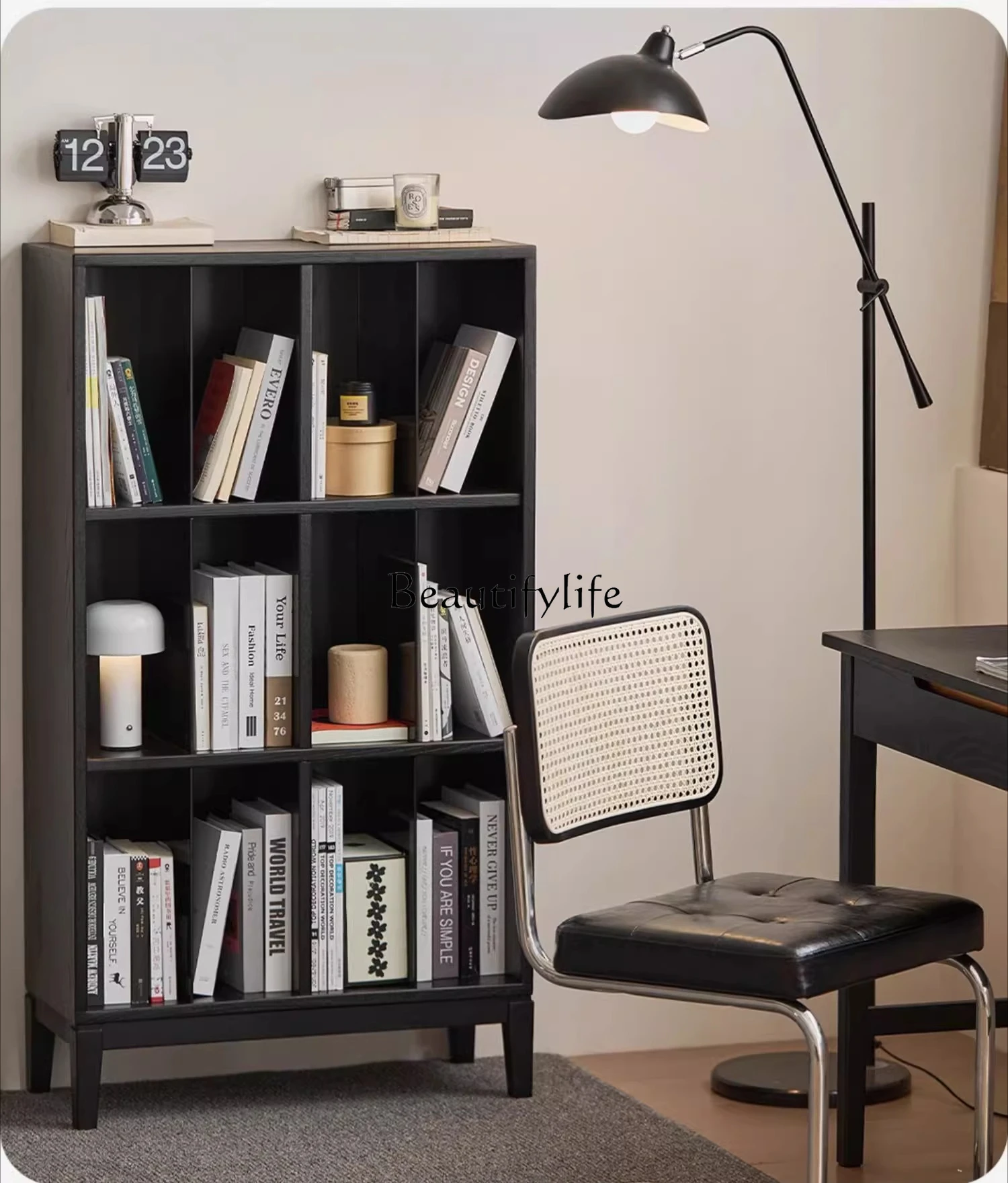 

Truffle bookcase imported oak cabinet