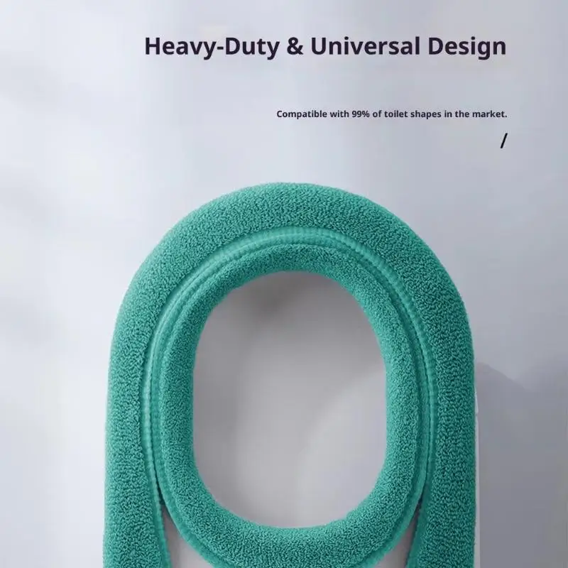 Winter Proof Toilet Cover Thicked Fiber Construction Quick Installation Soft Year Rounds Comfort 0XXB