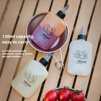 1/3Pcs 120ml Outdoor BBQ Seasoning Bottle Oil Dispenser Bottle Condiment Container Seasoning Squeeze Bottle for Camping Supplies 4