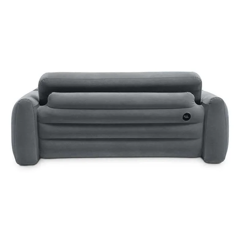 Inflatable sofa double square foldable lazy fashion simple wind sofa inflatable bed flocking