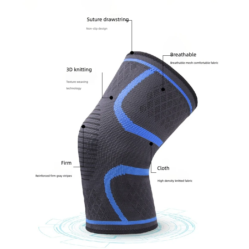 Sports Knee Pads For Men And Women, Knitted Nylon For Warmth In Autumn And Winter, Yoga, Running, Fitness, Outdoor Hiking