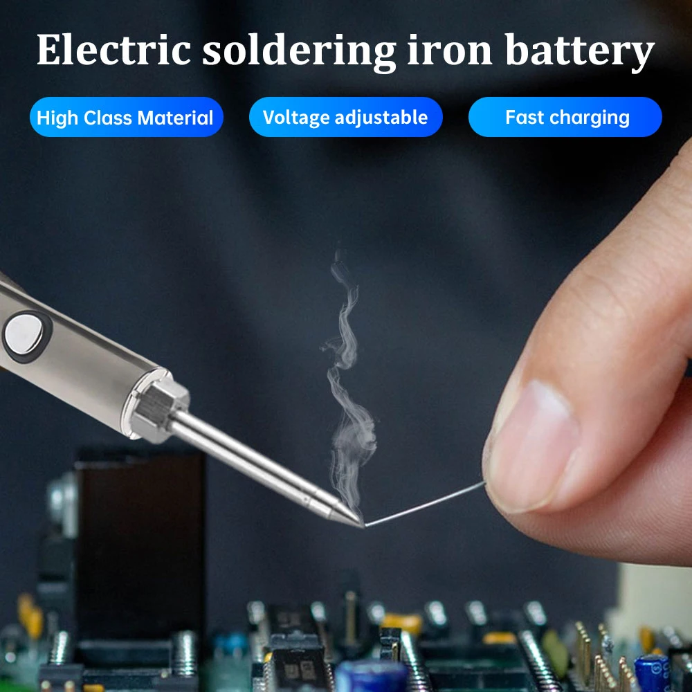 350mAh Thread Battery Pen Solder Iron Shaped Button Battery Set 2.5V 3V 3.5V 4V Voltage Adjustment Heat Devices Heating Kits