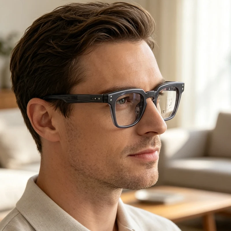 SEAMERGO Unisex Progressive Prescription Glasses Anti Blue Ray Multifocal Glasses Customization Women Men Optical Lenses Custom