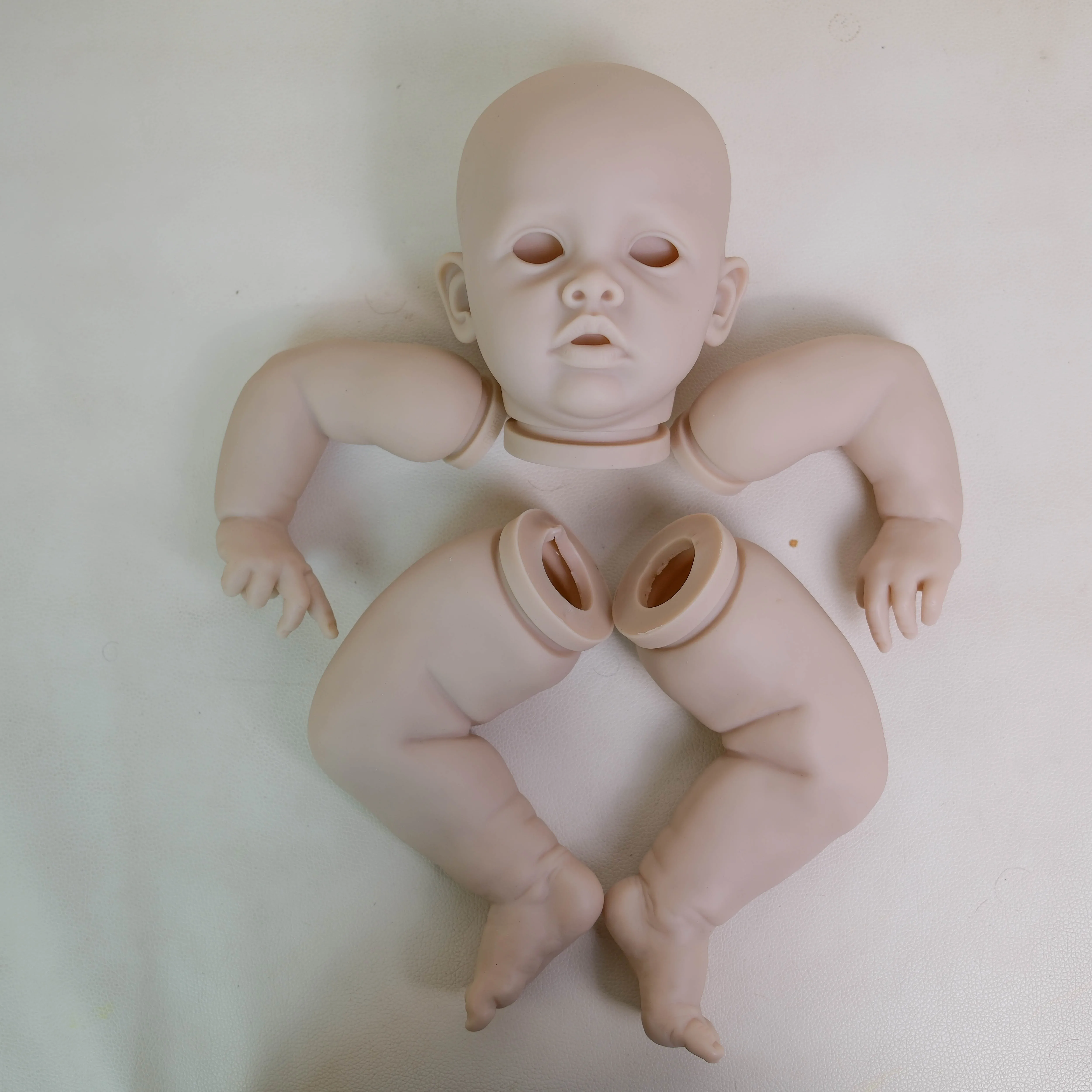 NPK 22inch Limited Edition Unfinished Reborn Doll Kit Benjamin with Cloth Body And Eyes for Collectors