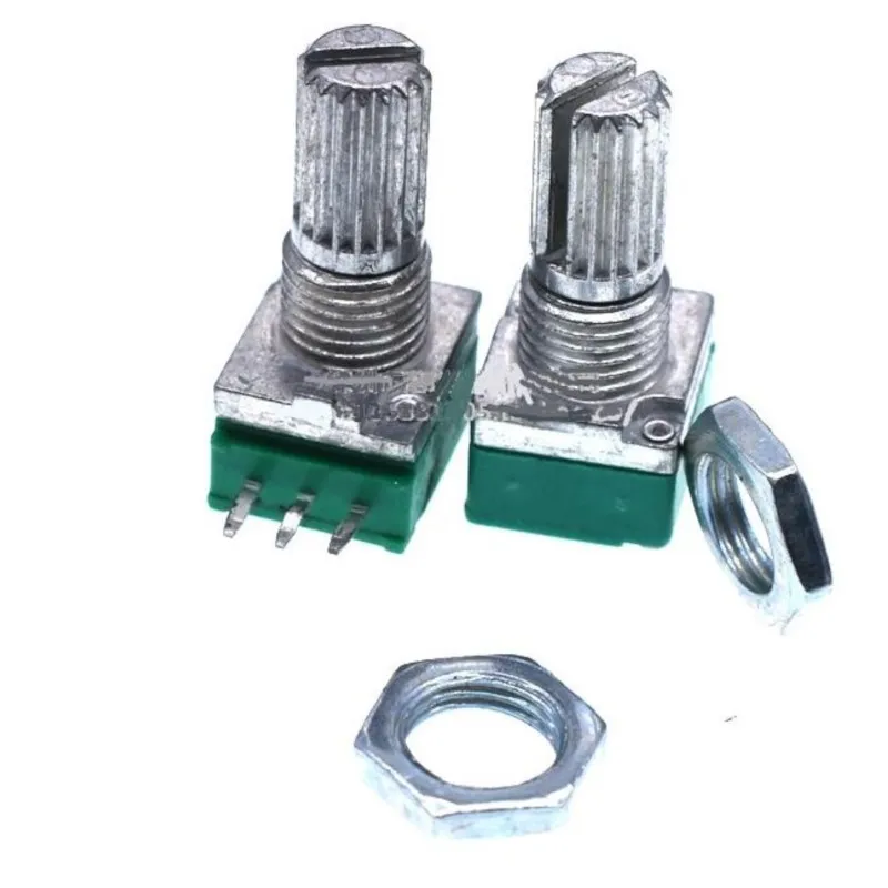 10 pcs Rv097ns Volume Potentiometer 3/5/6/8 Pin Resistance B5k10k20k50k100k Adjustable Potentiometer