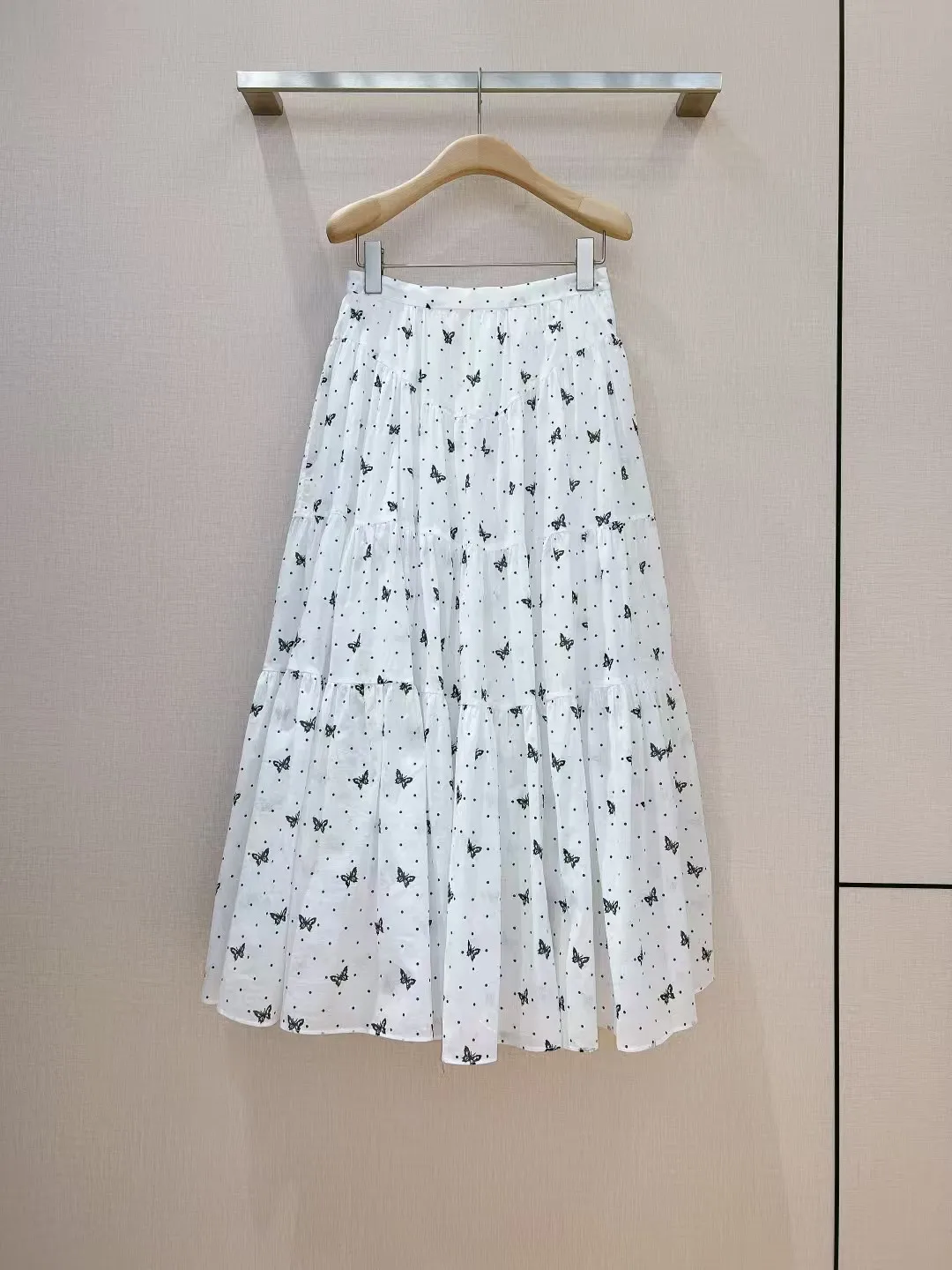 High end customized women's fashionable printed half skirt