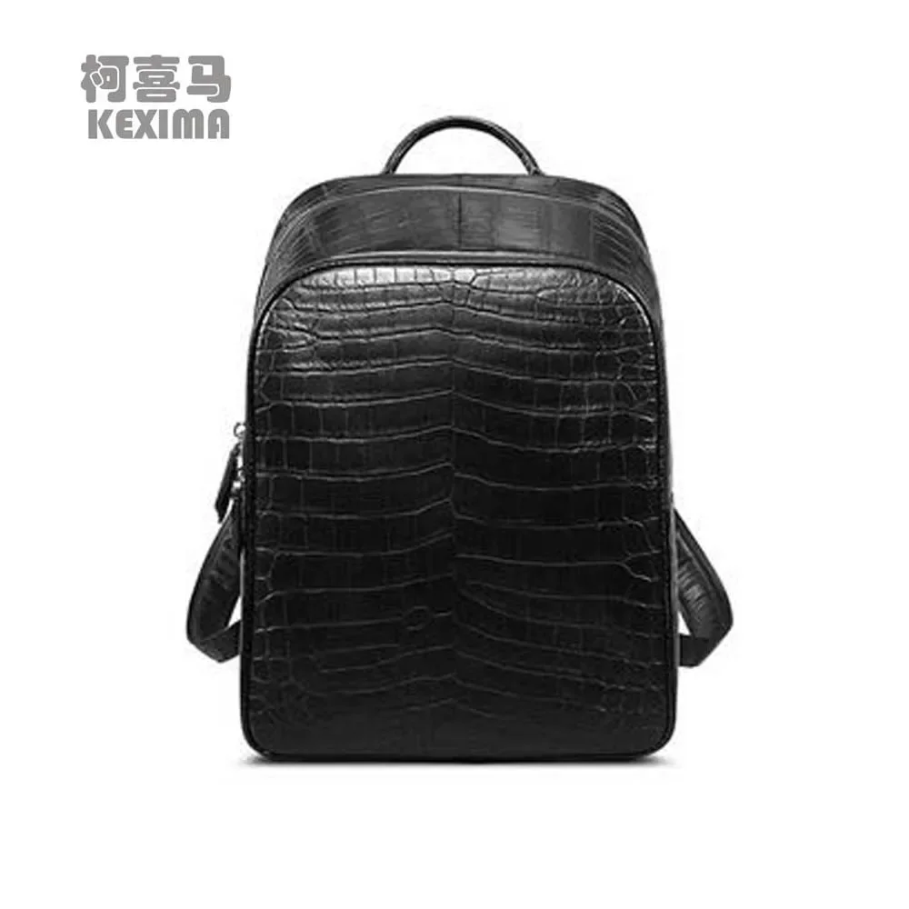 cestbeau  new style crocodile  men bag male backpack  large capacity cool  Travel bag   street fashion black