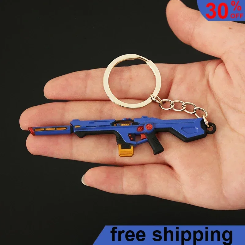 

9cm Valorant Phantom Radiant Sidearms Vandal Game Karambit Gun Keychain Knife Metal Model Game Peripheral Machine Model Gift Toy