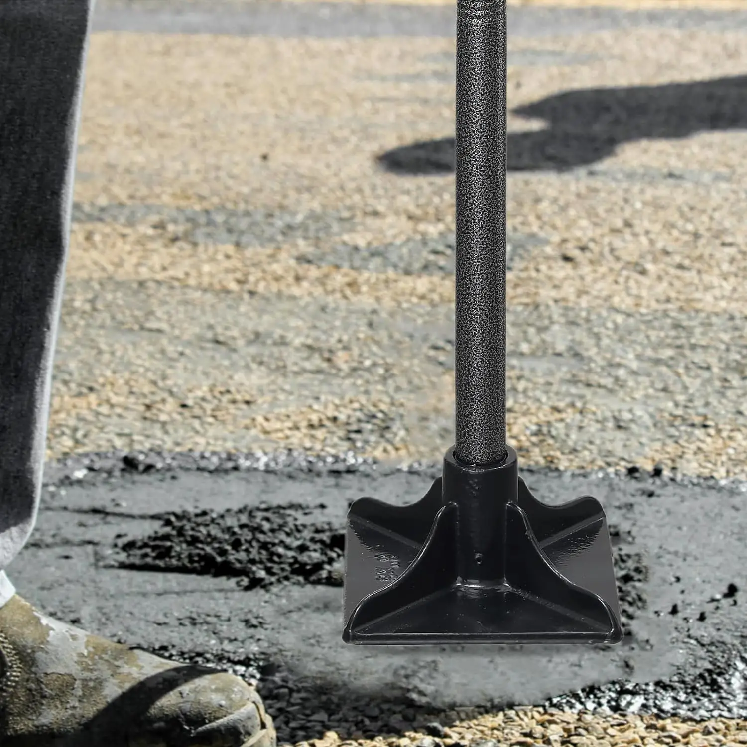 Heavy Duty Steel Tamper Tool with 62 Inch Adjustable Handle Hand Tamper for Efficient Soil Compaction Tamping Asphalt Gravel·New