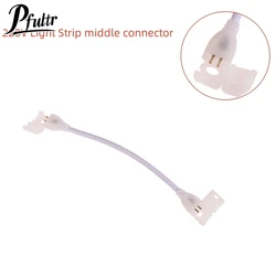 220V EU LED Strip Plug For Cob 360LEDs 12mm Light Strip Connector 2pin COB Led Strip Light Fix Clips Connector Accessories