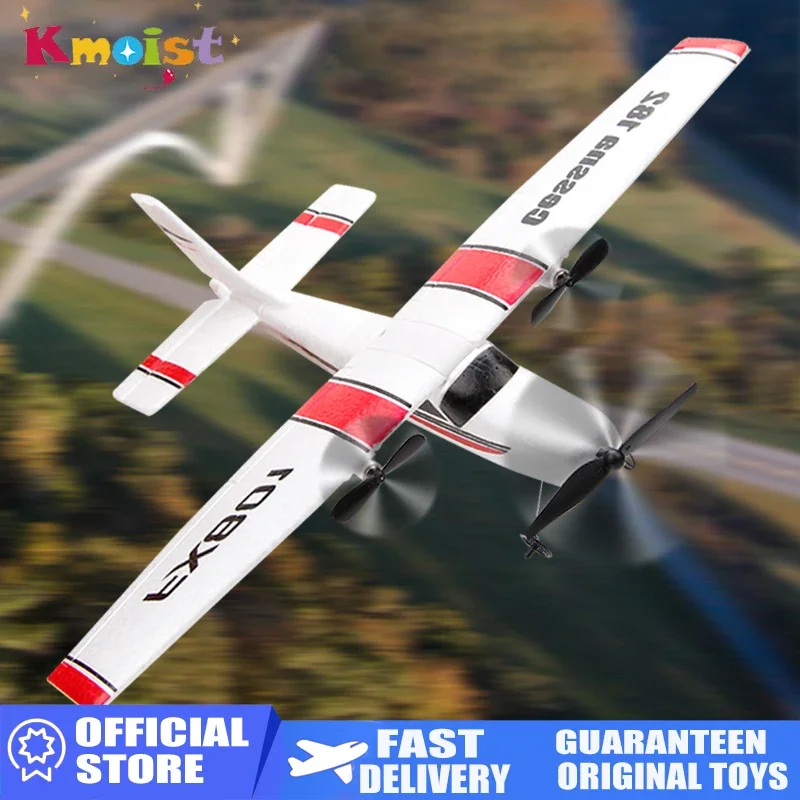 Fx801 avião cessna 182 diy rc avião 2.4ghz 2ch epp artesanato elétrico rc planador avião ao ar livre asa fixa brinquedo para meninos