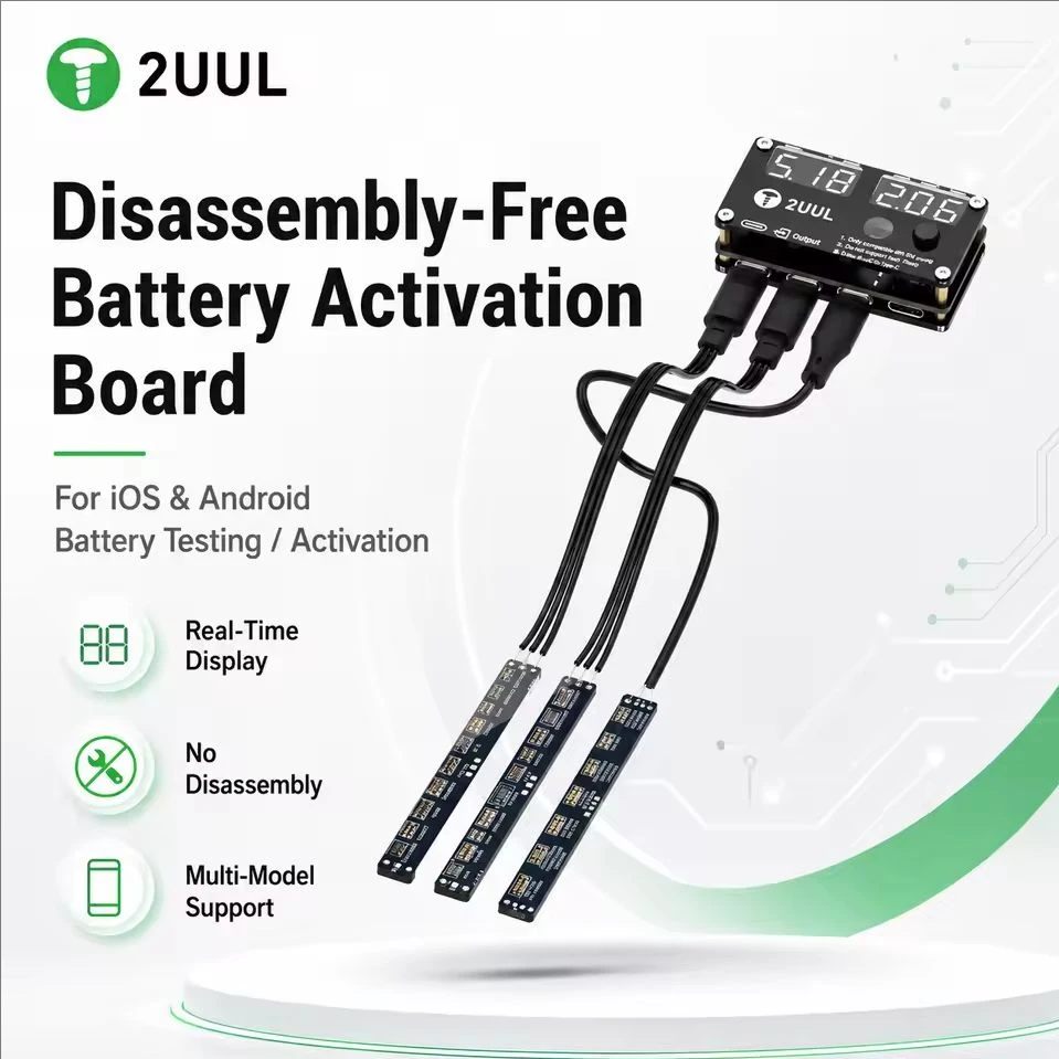 

Disassembly-Free Battery Activation Board for IP 8~17ProMax HW XM 2UUL BT05 Activate Battery Detection Tools