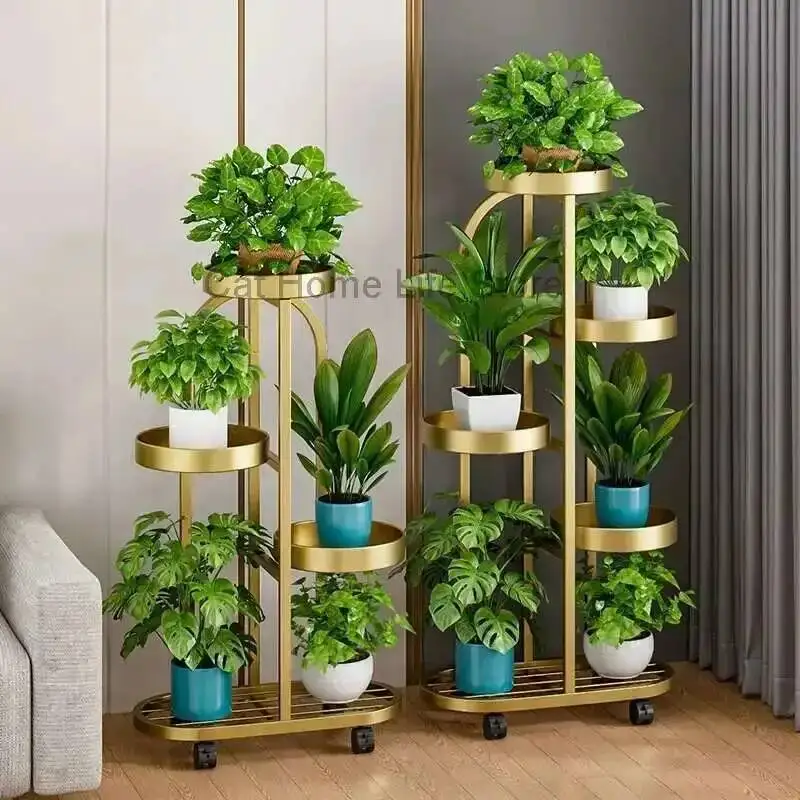 Rak Ruangan Estetika Ruang Tamu Desainer Minimalis Rak Bunga Dekorasi Fashion Mewah Ringan Furnitur Porte Plantes