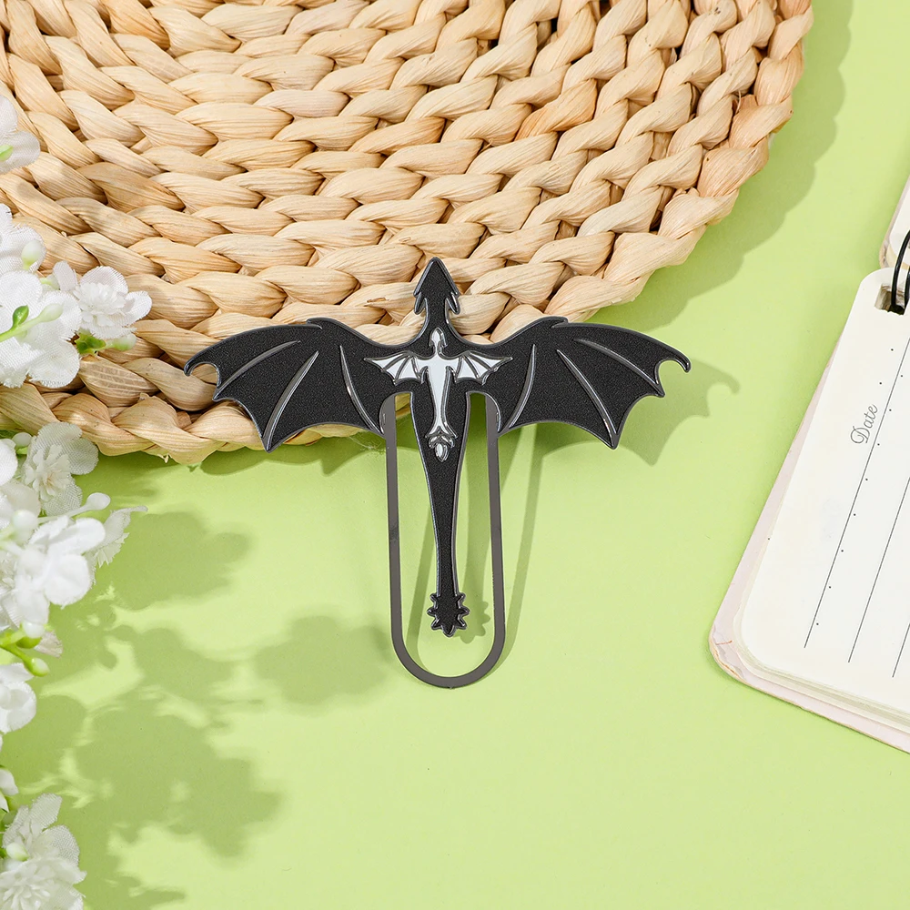 

Fourth Wing Dragon Metal Bookmark Fantasy Gothic Bookmark Novel Lover's Reading Accessory Bookish Gift