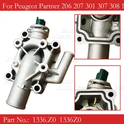 Aluminum Engine Coolant Thermostat with Housing 1336.Z0,1336Z0 For Peugeot Partner 206/207/301/307/308/1007 For Citroen C2 C3 C4