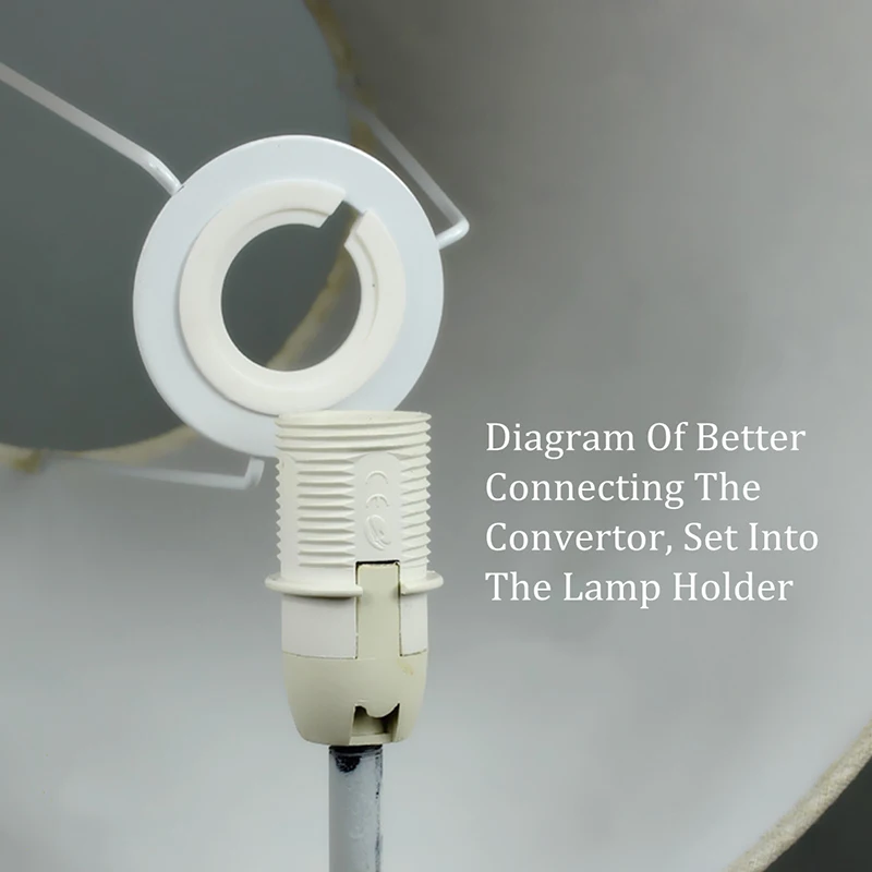 10Pcs E27 to E14 Lampshade Reducing Ring Socket Conversion Adapter Light Fitting Accessories