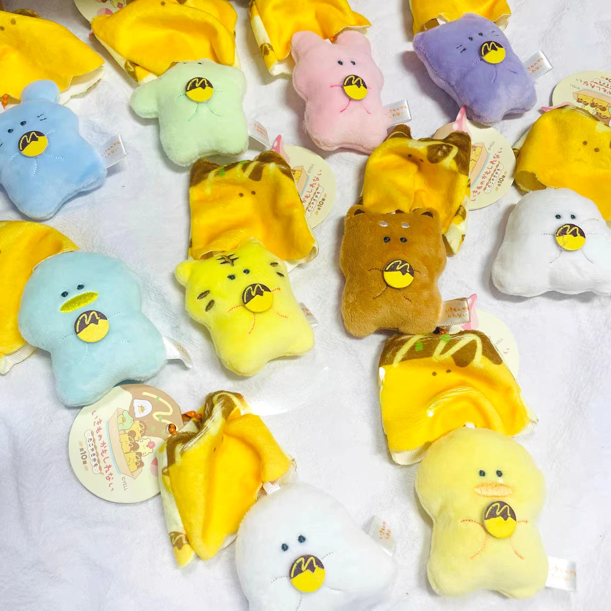 7cm Yell plush toys It could be a living thing takoyaki removable ghost bunny cat Christmas decorations pendant party gifts