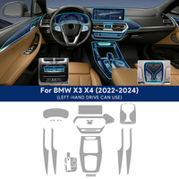 For BMW X3 X4 G01 G02 2022 2023 2024 TPU Car Navigation Screen Film Gearbox Protective Sticker Anti-scratch Interior Accessories