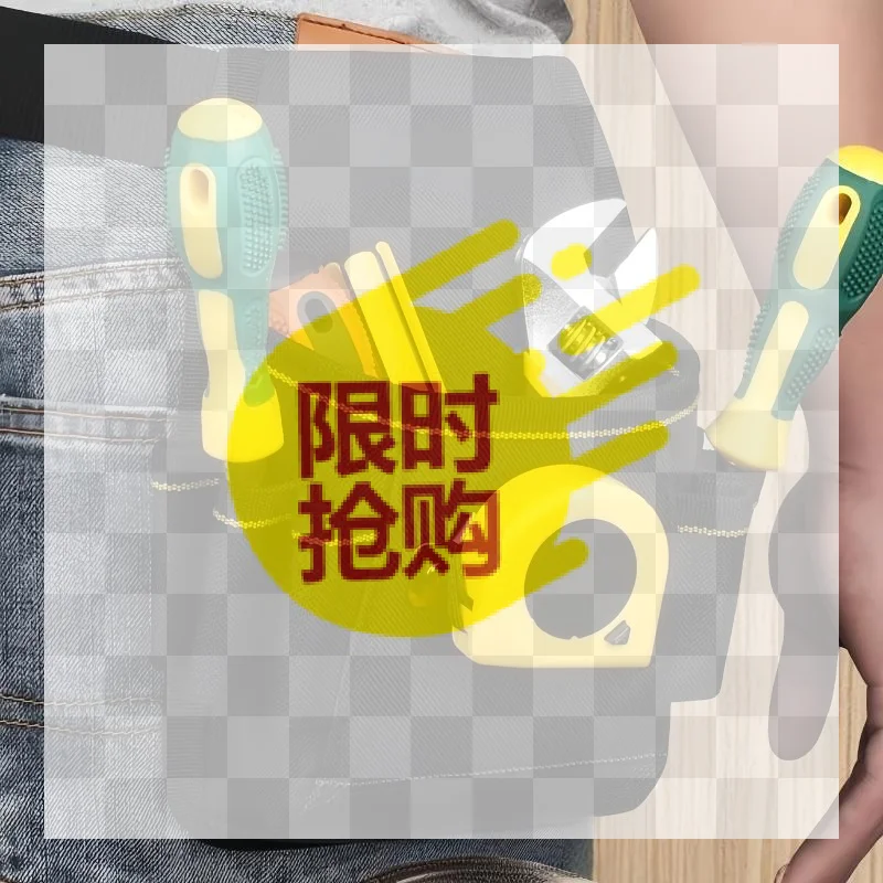【BA】Electrician Tool Waist Pack Heavy Duty Canvas Oxford Cloth Multifunctional Hardware Tool Pouch