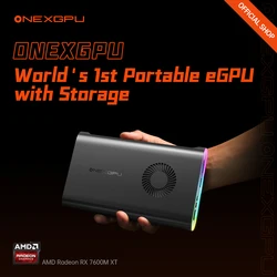 Графическая карта ONEXPLAYER ONEXGPU 1 AMD Radeon RX 7600M XT, мобильный портативный EGPU для устройства Lightning Oculink, плата расширения GDDR6