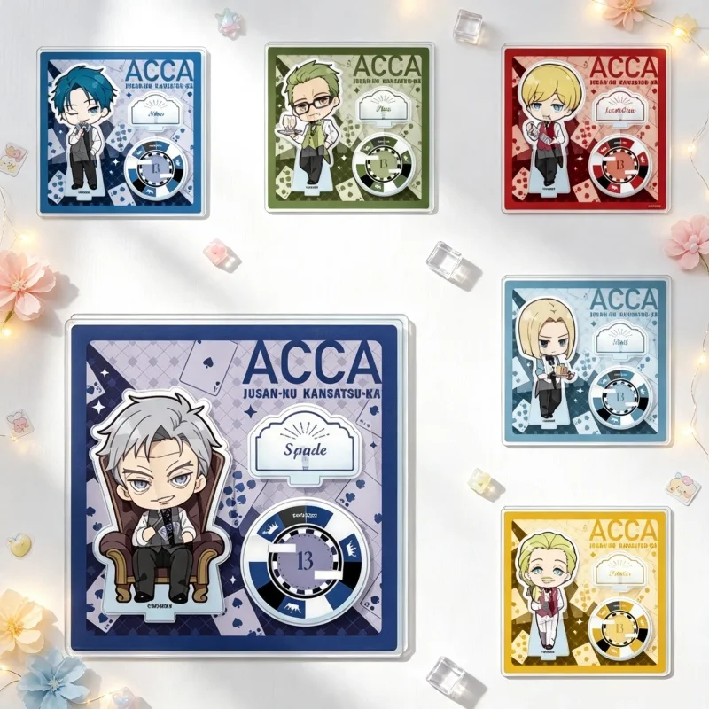 2026 New Anime ACCA: 13-Territory Inspection Dept. Acrylic Stand Keychain Nino Model Desk Decor 10cm Fans Gift cartoon character