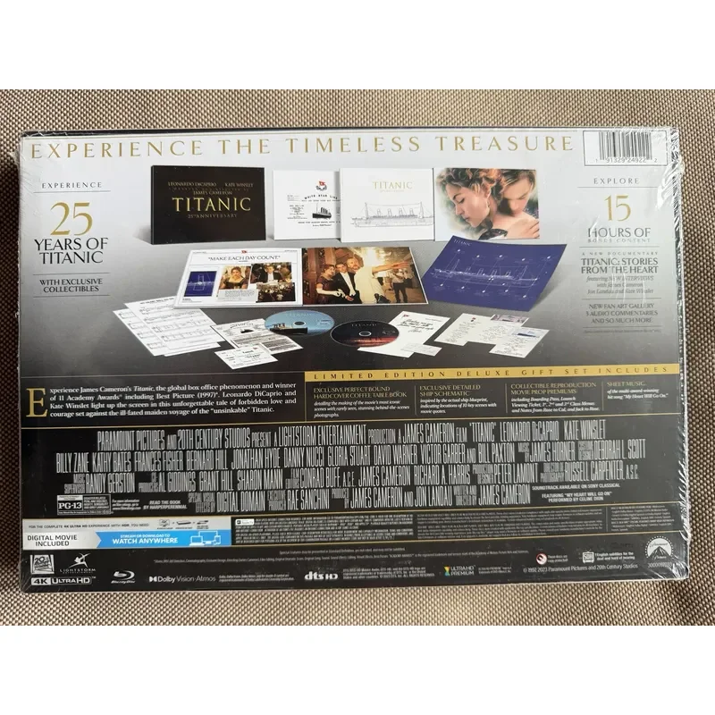 New Titanic Collector's Edition 4K UHD Blu-ray Disc High Definition Movie