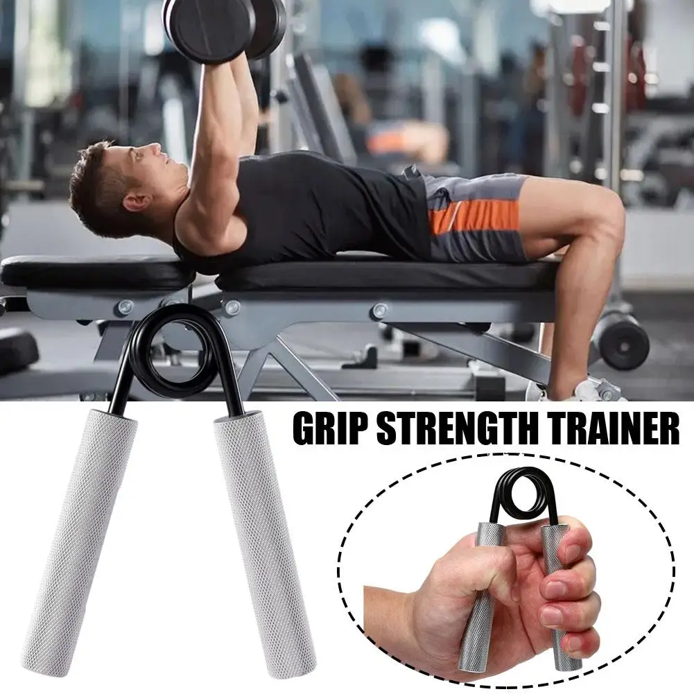 Silver Metal 50-300 Pound Grip Trainer Hand Trainer Forearm Trainer Trainer Forearm Strength Grip O7E1