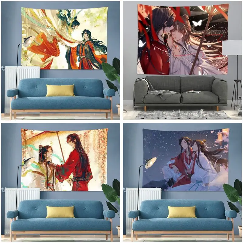 Tgcf Tian Guan Ci Fu Tapestry, Figure Background, Wall Backdrop, Wall Hanging, Room Decor, Aesthetic