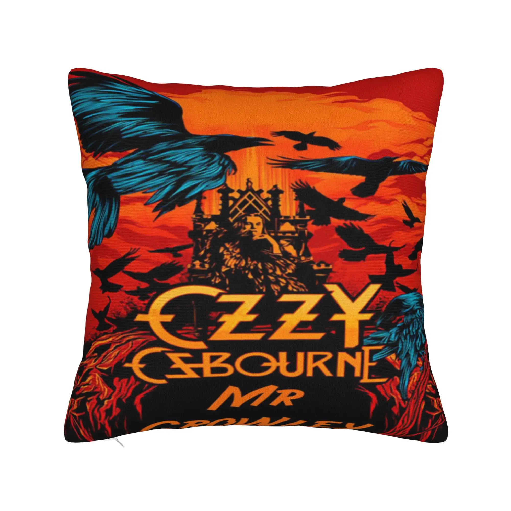 

Наволочки с принтом плаката Оззи Осборн, наволочка, наволочка, теплое украшение для дома, квадратный, разные размеры