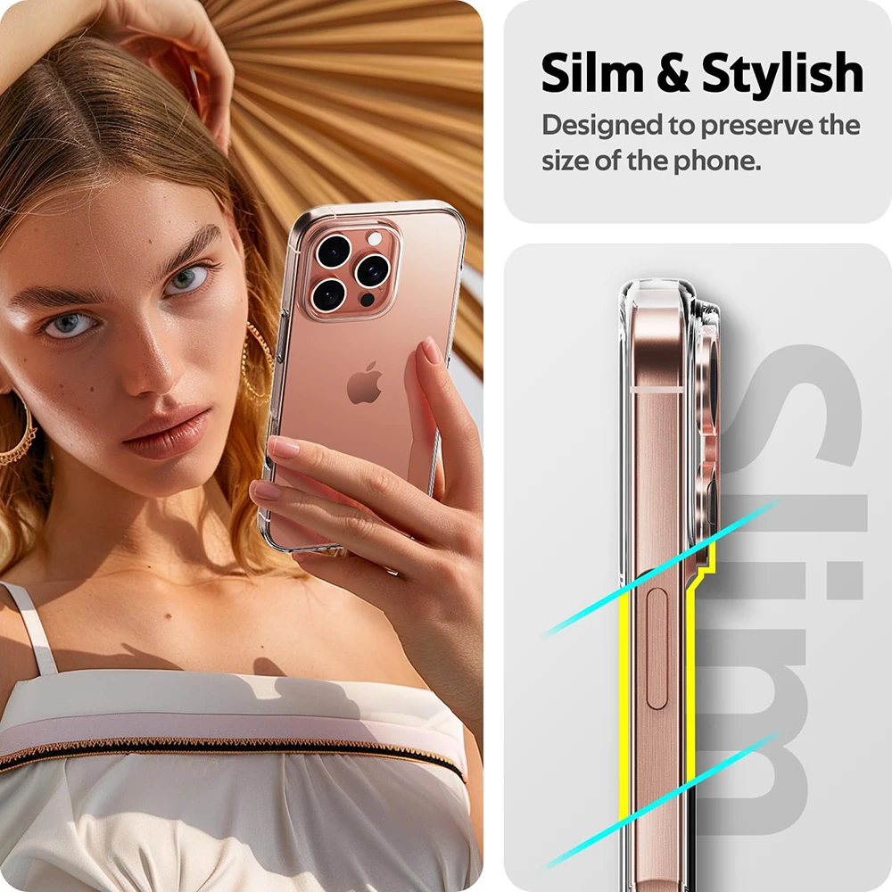 Crystal Clear Silicone Soft Case For iPhone 16 Pro Max Ultra Thin Shell For iPhone 16 Plus 16Pro ProMax Back Cover Shockproof