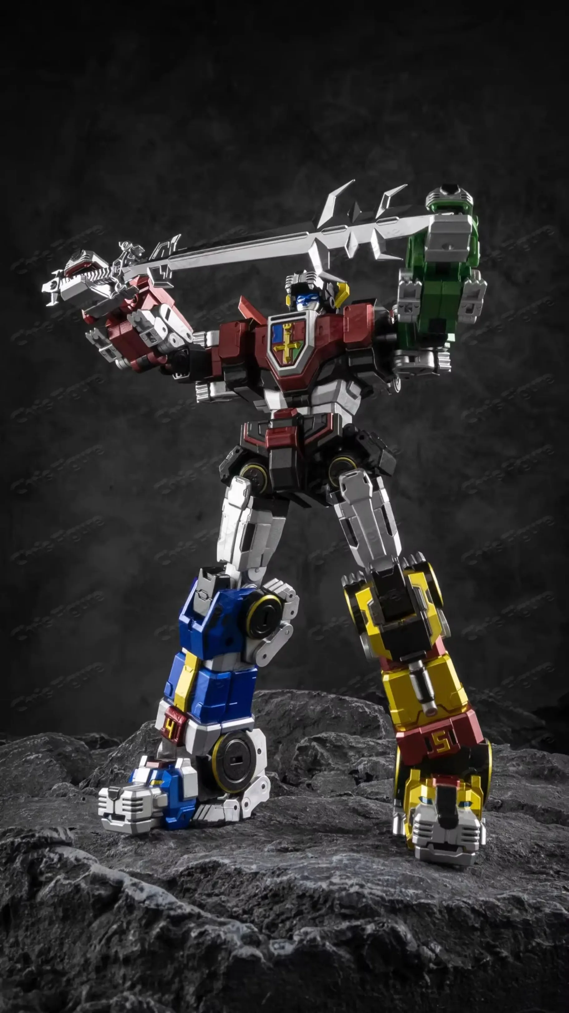 

In Stock Transformed Lucky Cat Microverse MC-01S Elvis Voltron Metal Edition 5-piece Set Reissue Action Figure Collection Gift