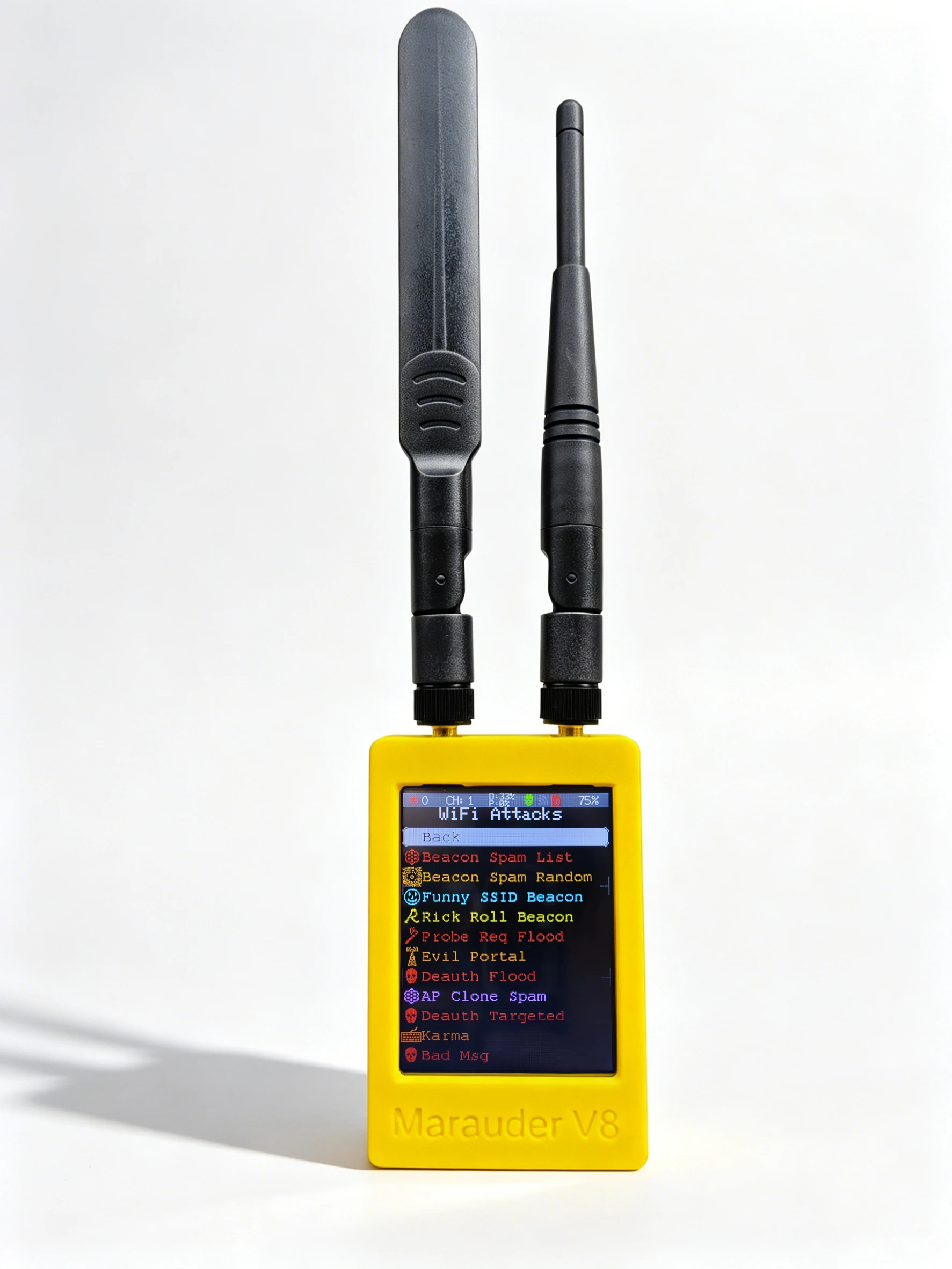 Dispositivo ESP32 Marauder V8 ESP32-C5 con WiFi de Doble Banda, Bluetooth, GPS, Compatible con Señales de 2.4G y 5G para Análisis de Datos y Pruebas de Penetración