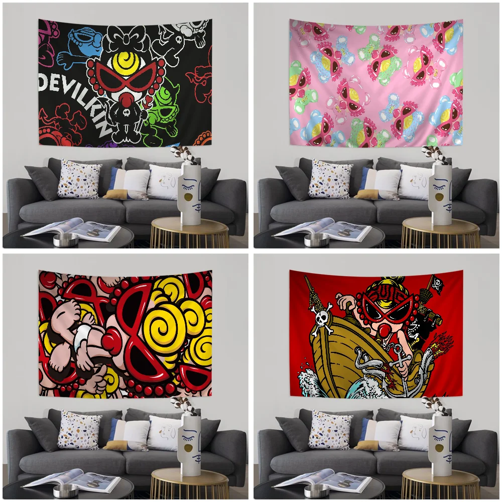 Japan Fashion H-Hysteric-M-Minis Anime Tapestry Wall Hanging Decoration Household Wall Hanging Home Decor