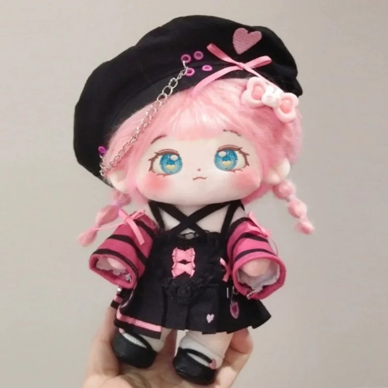 Nova boneca de algodão de 20cm com roupas de boneca incluídas brinquedo de pelúcia bonito presente roupa mudança hobby ornamento colecionável