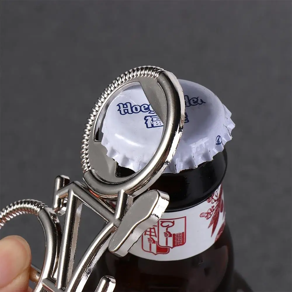 Metal Bicycle Keychain Bike Shaped Multifunctional Bottle Opener Keyring Portable Fashion Bike Key Rings Thanksgiving