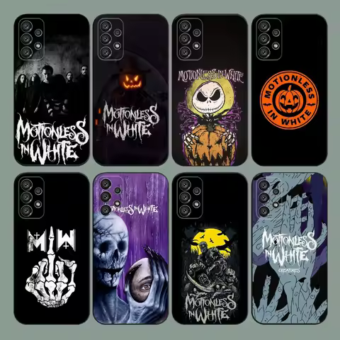 M-Motionless In Whites Phone Case For Samsung Galaxy A20,A21s,A22,A31,A32,A52,A53,A72,73,A80,A91 Soft Black Cover
