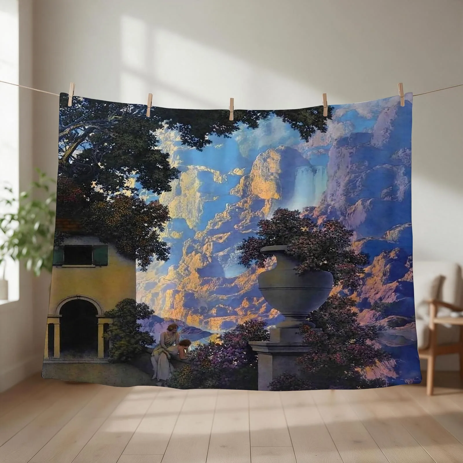 Sunrise (1933) - Maxfield Parrish Throw Blanket For Sofa Thin Blankets For Baby cosplay anime Bed Blankets