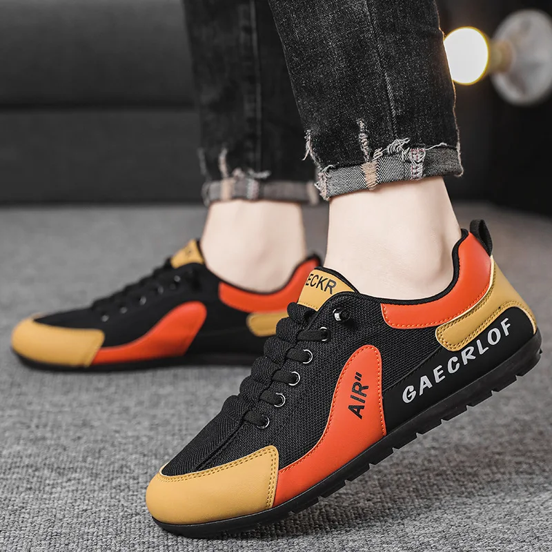 Men's shoes, men's trendy fabric, breathable, lightweight, comfortable, sports and leisure shoes