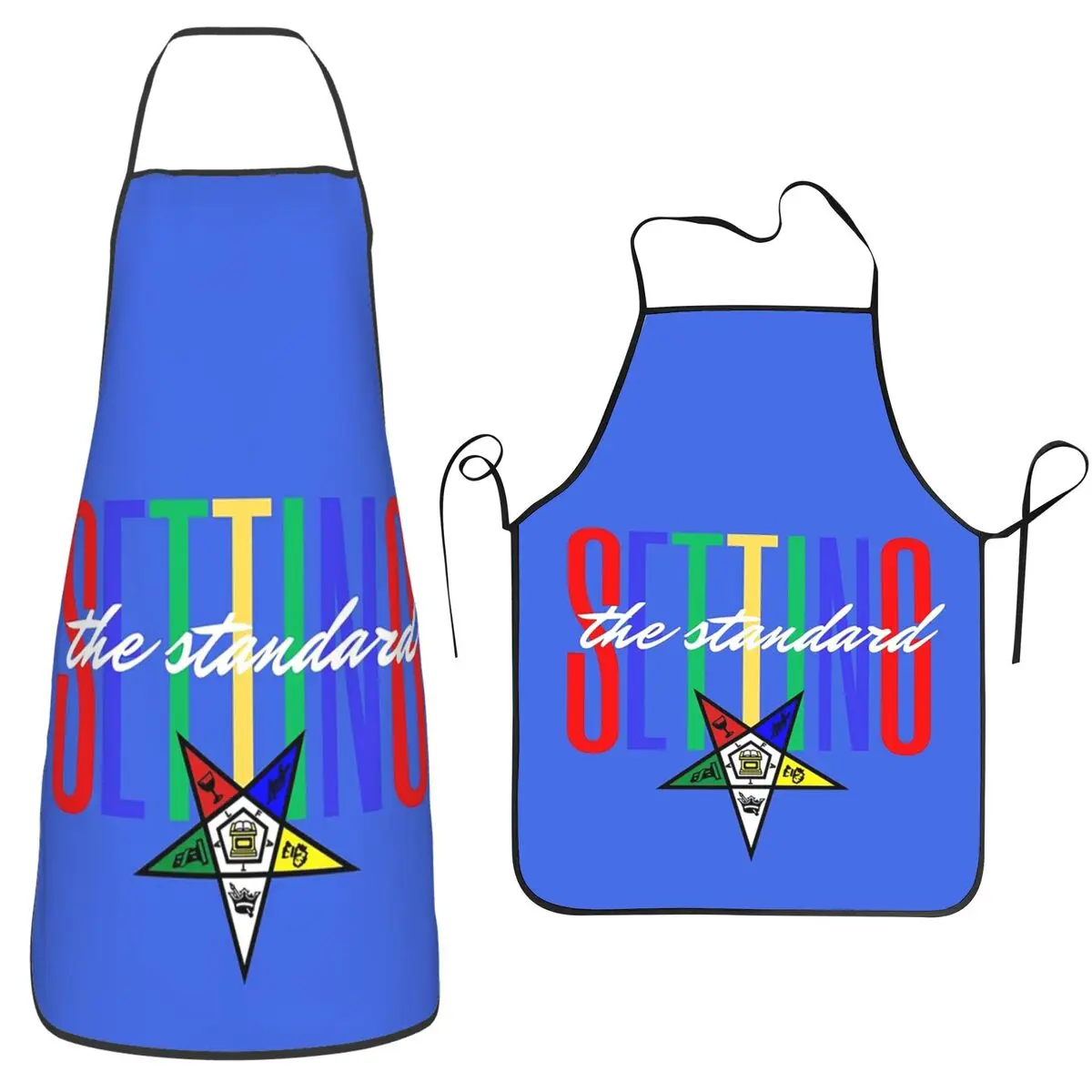 OES Emblem Order Of The Eastern Star Aprons Chef Baking Tablier Waterproof Bib Kitchen Cleaning Pinafore for Women Men Painting