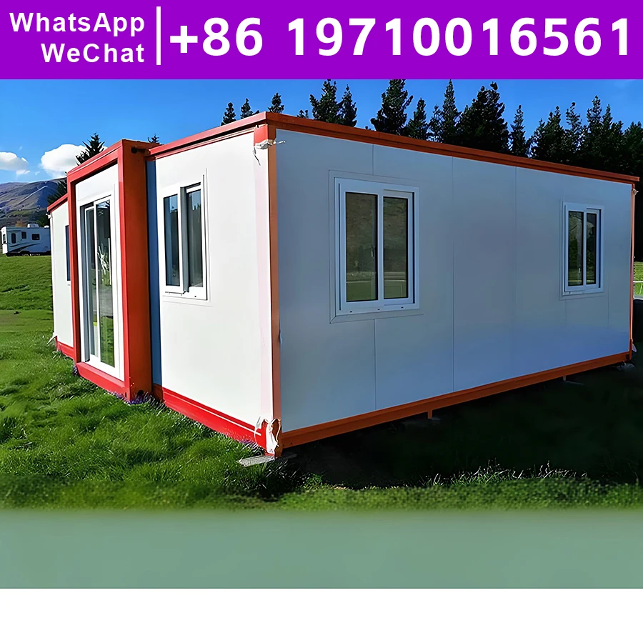 Prefabricated Mobile Home House Capsule Outdoor Luxury Expandable Prefab Homes 40ft Triple Wide 20ft Prefabricating Cottage Real