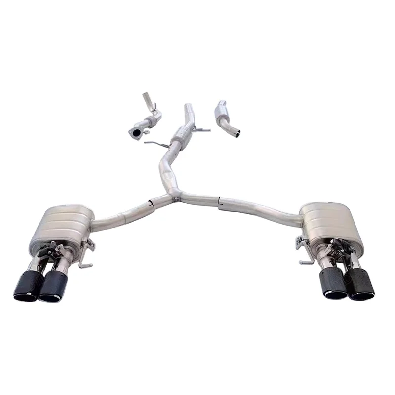 

Высокопроизводительная выхлопная система Valvetronic из нержавеющей стали Catback для Audi A4 2.0 TFSI B9 Quattro
