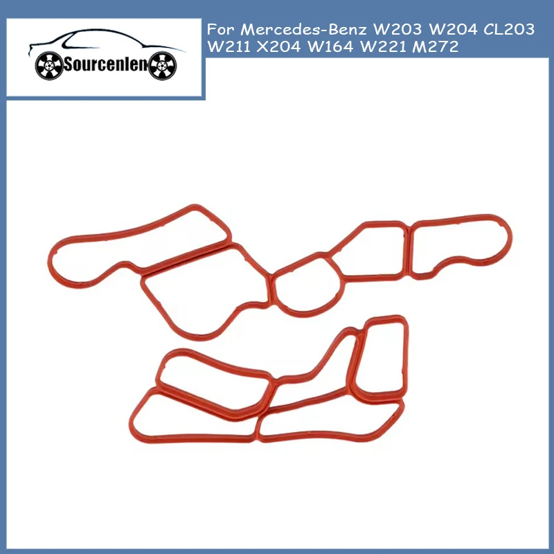 

Engine Oil Cooler Gasket Seals For Mercedes-Benz W203 W204 CL203 W211 X204 W164 W221 M272 Car Accessories 2721840080 2721840280