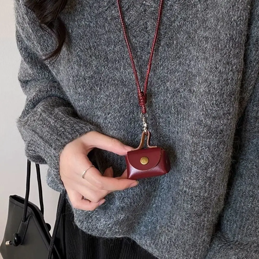 

Fashion PU Leather Coin Purse Decorative Multi-function Mini Storage Bag DIY Creative Keychain Pendant DIY Craft