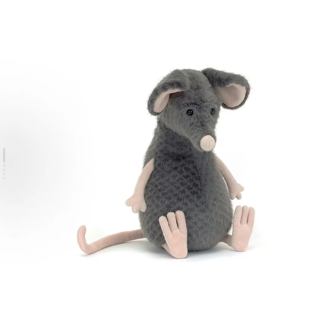 2025 Jellycat Lachlan Sad Rat/Мышь 25 см — NWT Authentic HTF |   Ковбойская шляпа и очки, плюшевый декор, подарок на день рождения